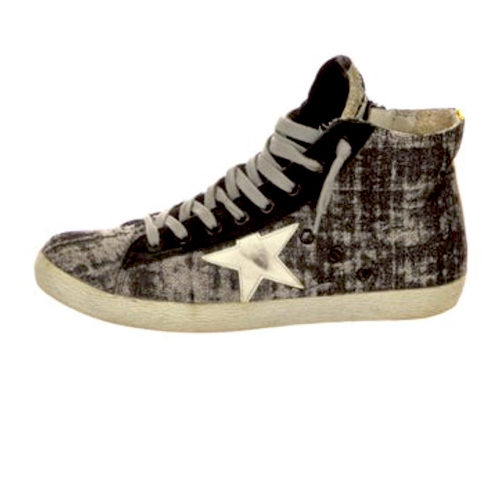 Golden Goose 
Animal Print Distressed Accents Sneakers